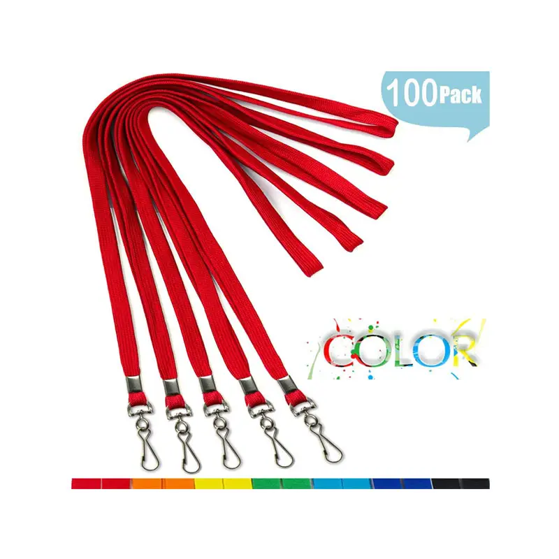 Lanyard Fancy Dori With Swivel J-Hook for ID Card 3 Fancy-dori-Jhook-Red.webp