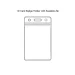 Clear ID badge holder with zip